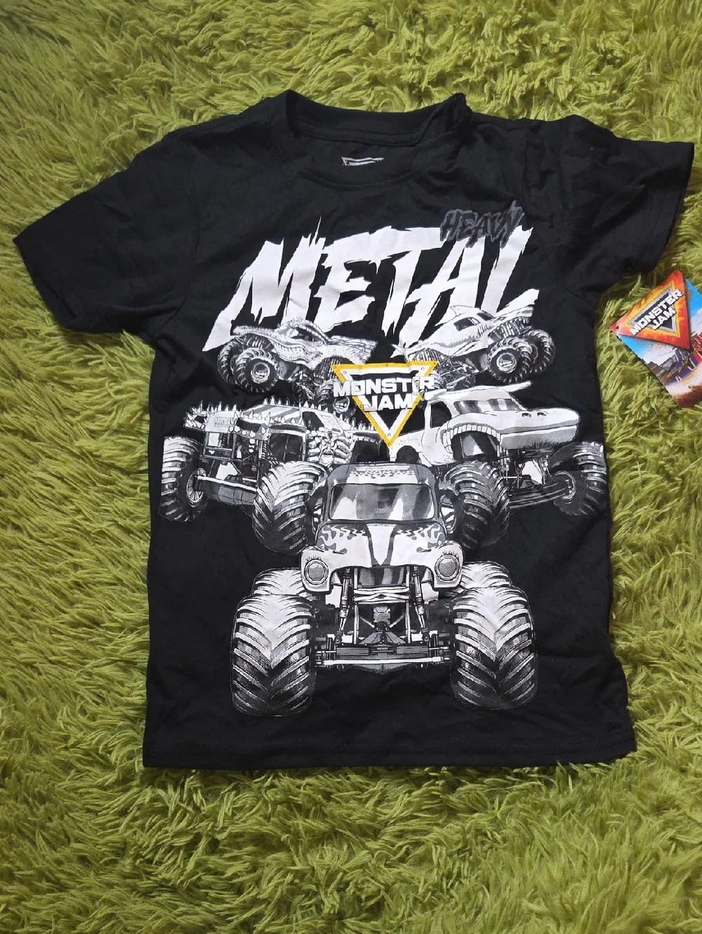 Monster Jam Boys' Black 'Metal'‎ Graphic Tee